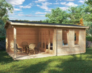 Moderne Træhytte Med Veranda Nora E 9 M2