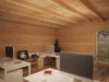 Træhytte Costa A 19 M2 5 X 5 M 70 MM