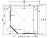 Hjørne sommerhus Fargo C / 44mm / 12 m2 / 3,5 x 3,5 m