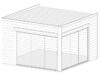 Moderne Havehus Olivia Alu 14m² / 44mm / 4x4m